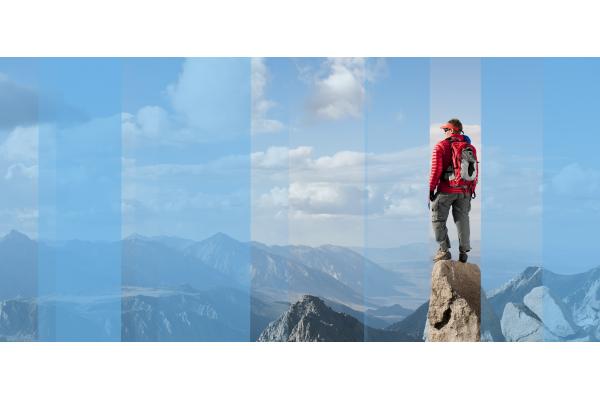 Man on a mountain Man on a mountain