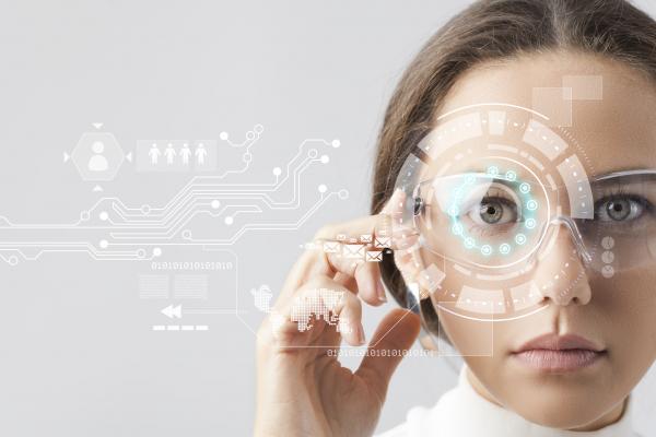 Futuristic graphic represents HR technology